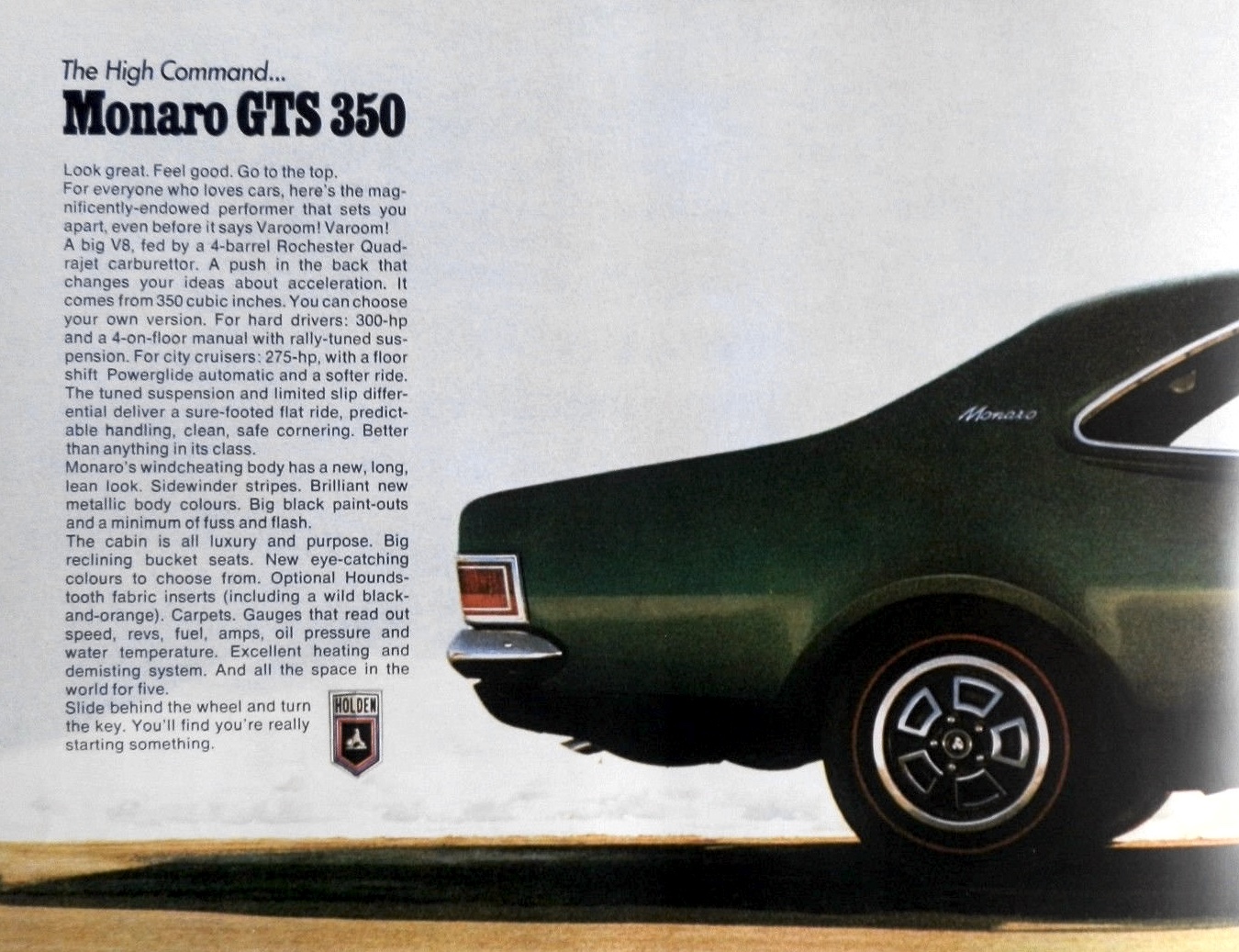 1970 HG Holden Monaro Brochure Page 3
